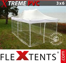 Reklamtält FleXtents Xtreme 3x6m Transparent, inkl. 6 sidor